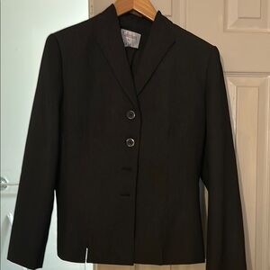 Le Suit Black Skirt Set with Timeless Elegance